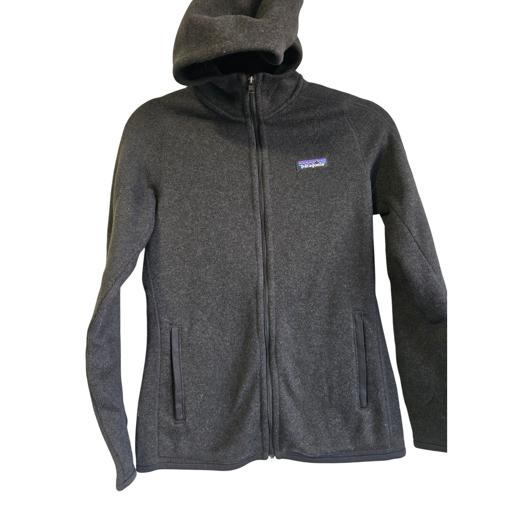 Patagonia Performance Better Sweater Hoody Womens XS Charcoal Grey‎ Full Zip
